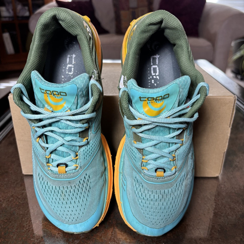 Topo Athletic Ultraventure 2 Shoes Women's Size 8.5 Green Yellow Trail Running