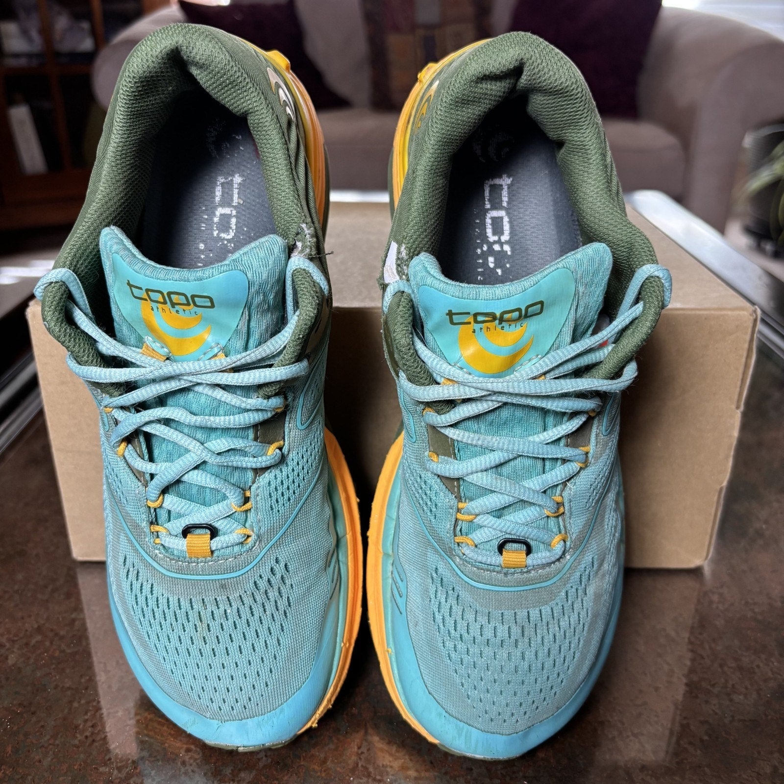 Topo Athletic Ultraventure 2 Shoes Women's Size 8.5 Green Yellow Trail Running