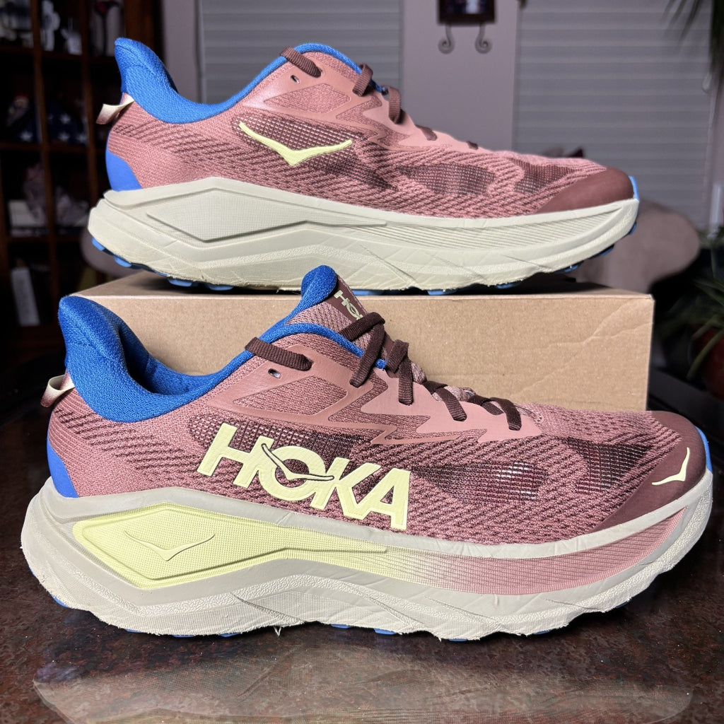 Hoka One One Challenger 8 Mens 13 Brown Trail Running Athletic Gym Shoes Sneaker