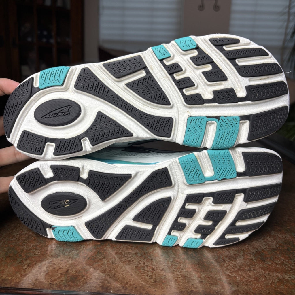 Altra Provision 3.5 Shoes Women's 8.5 White Teal Road Running Athletic Sneakers