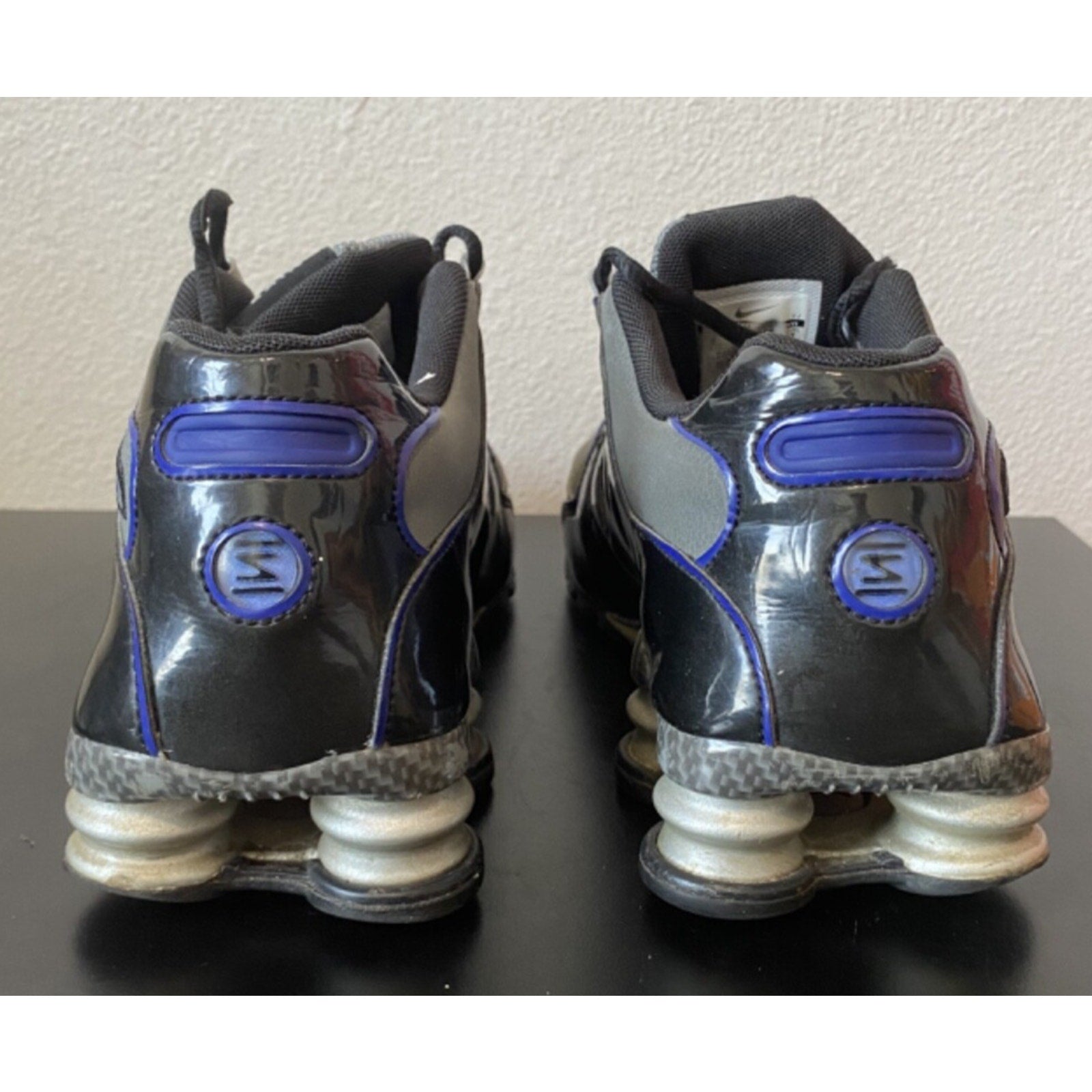 Nike Shox NZ Shoes Mens Size 9 Grey Black Blue Athletic Sneakers 501524-009 VNTG
