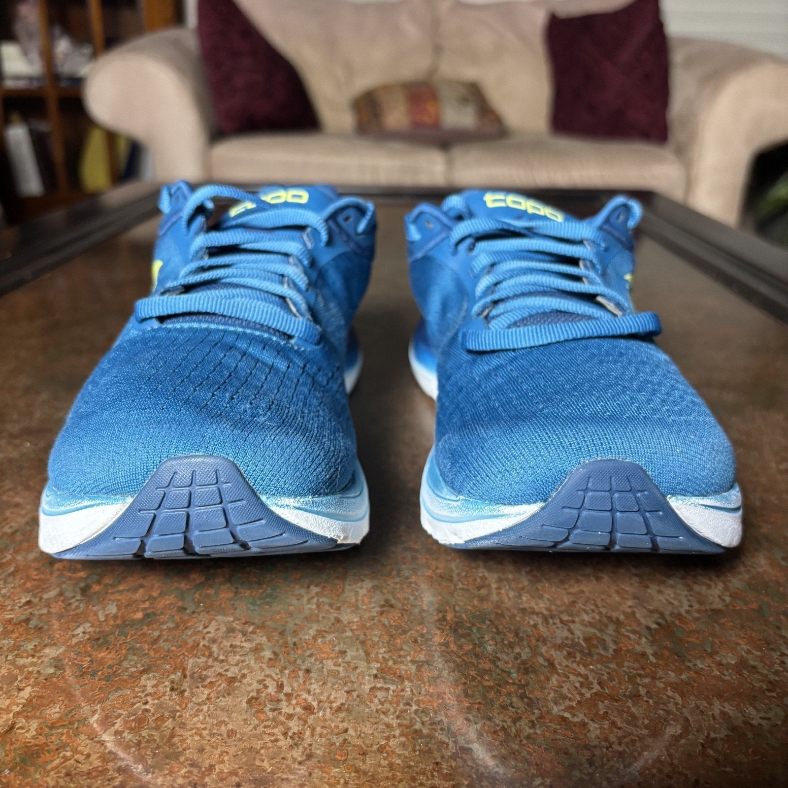 Topo Athletic Magnifly 5 Shoes Mens Size 9 Blue Road Running Zero Drop Sneakers