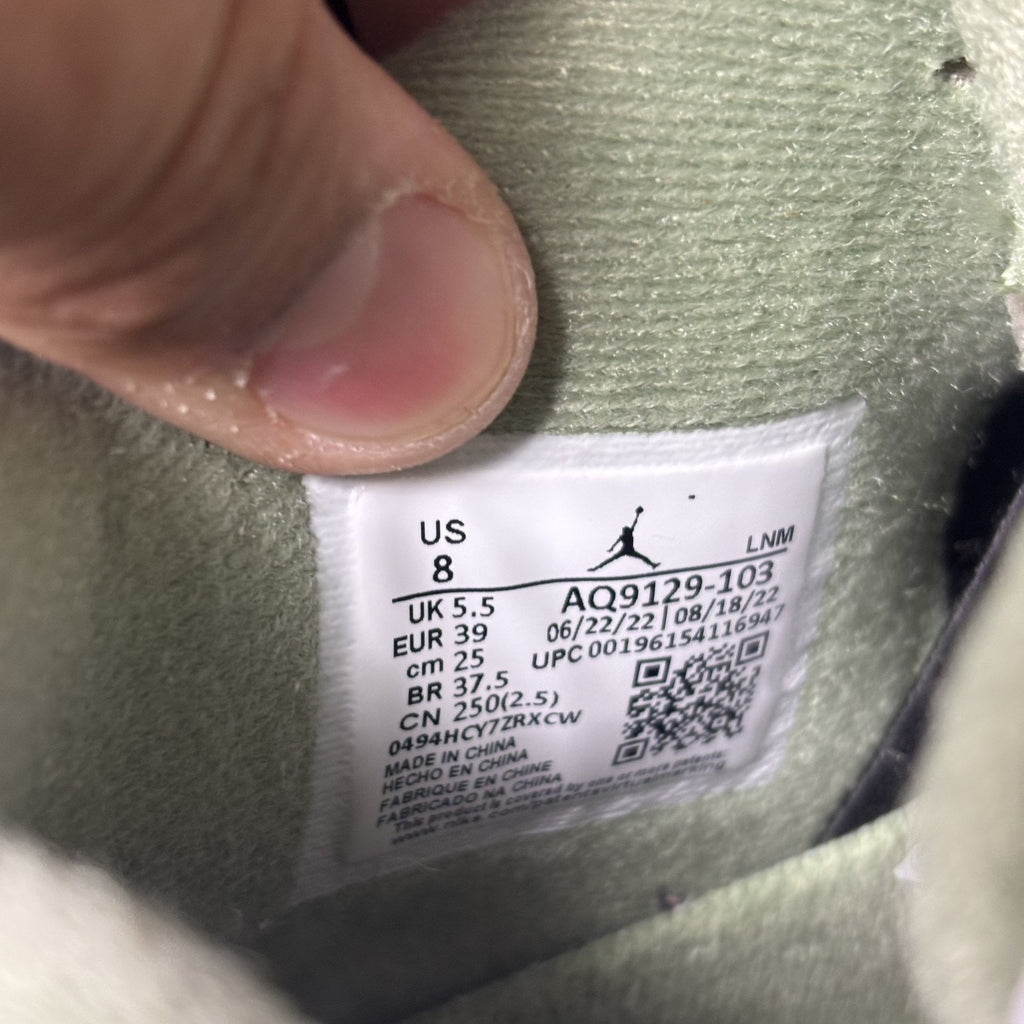 Nike Air Jordan 4 Reto Seafoam Shoes Women's 8 White Lifestyle Casual Sneakers
