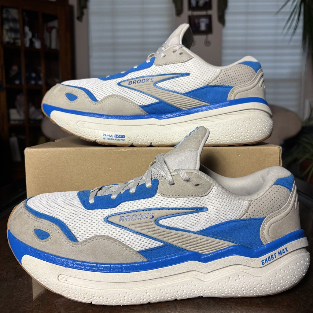 Brooks Ghost Max SE Shoes Mens Size 12.5 Grey Blue Road Running Athletic Retro