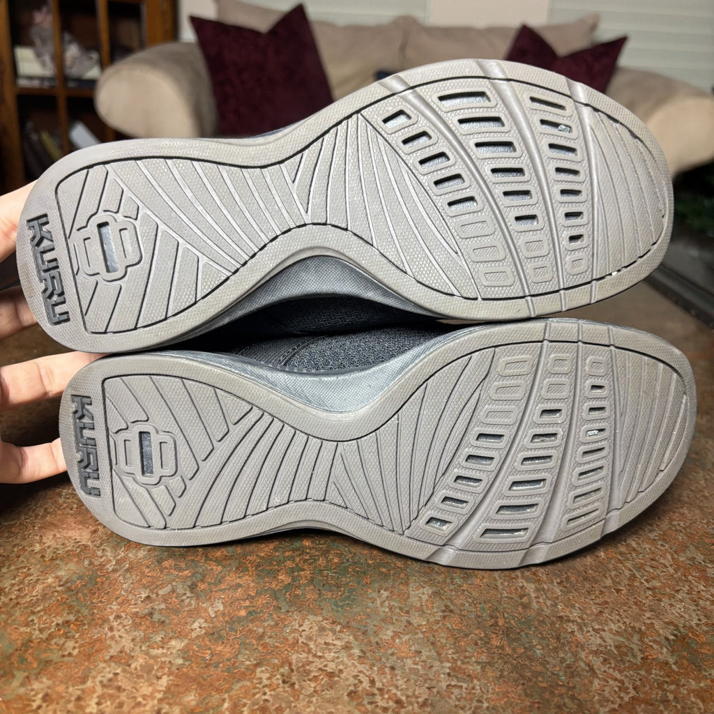 Kuru Lucy Mary Jane Slippers Women's Sz 8 Black Mesh Orthopedic Comfort Sneakers