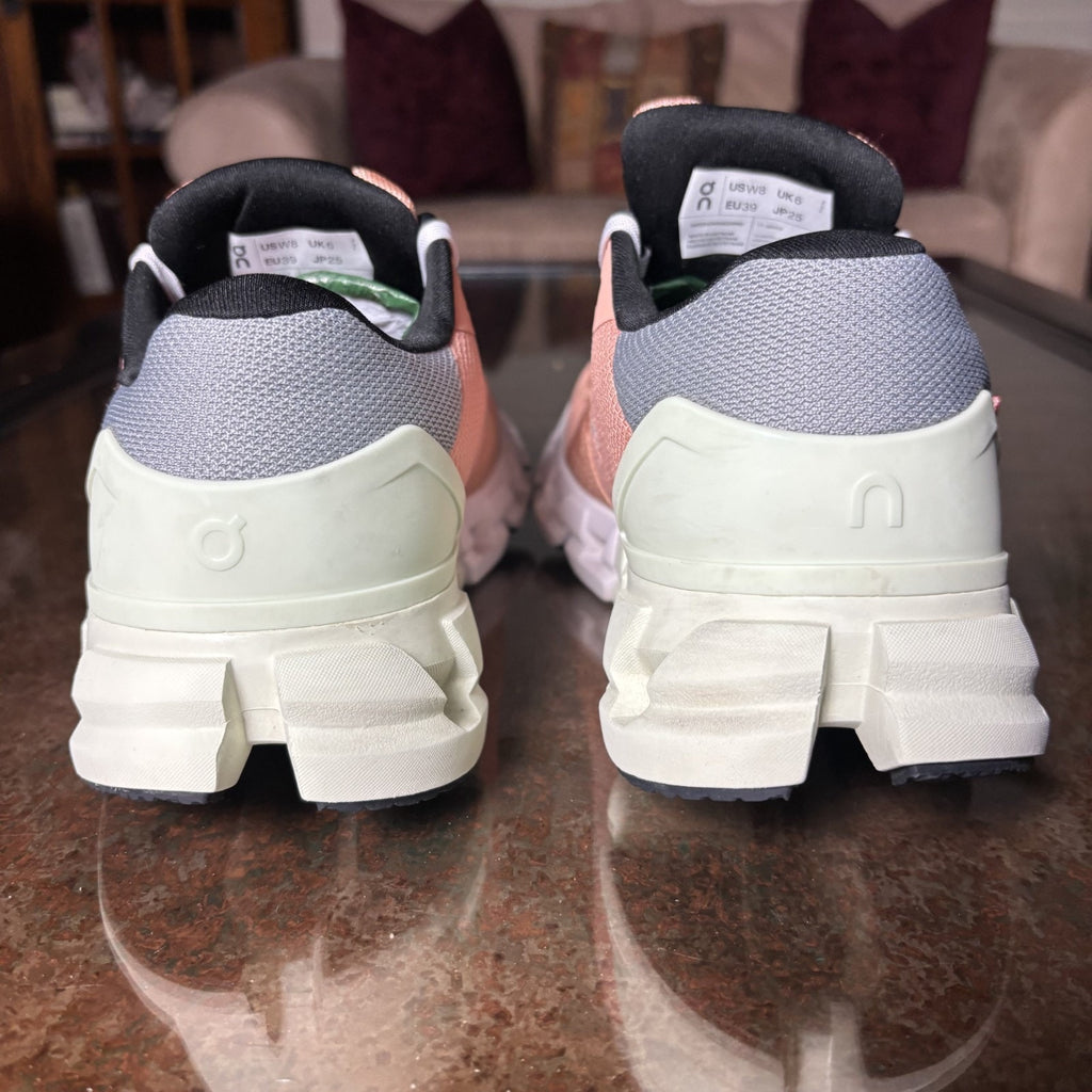 On Cloudflyer 4 Shoes Women's Size 8 Pink Road Running Athletic Comfort Sneakers