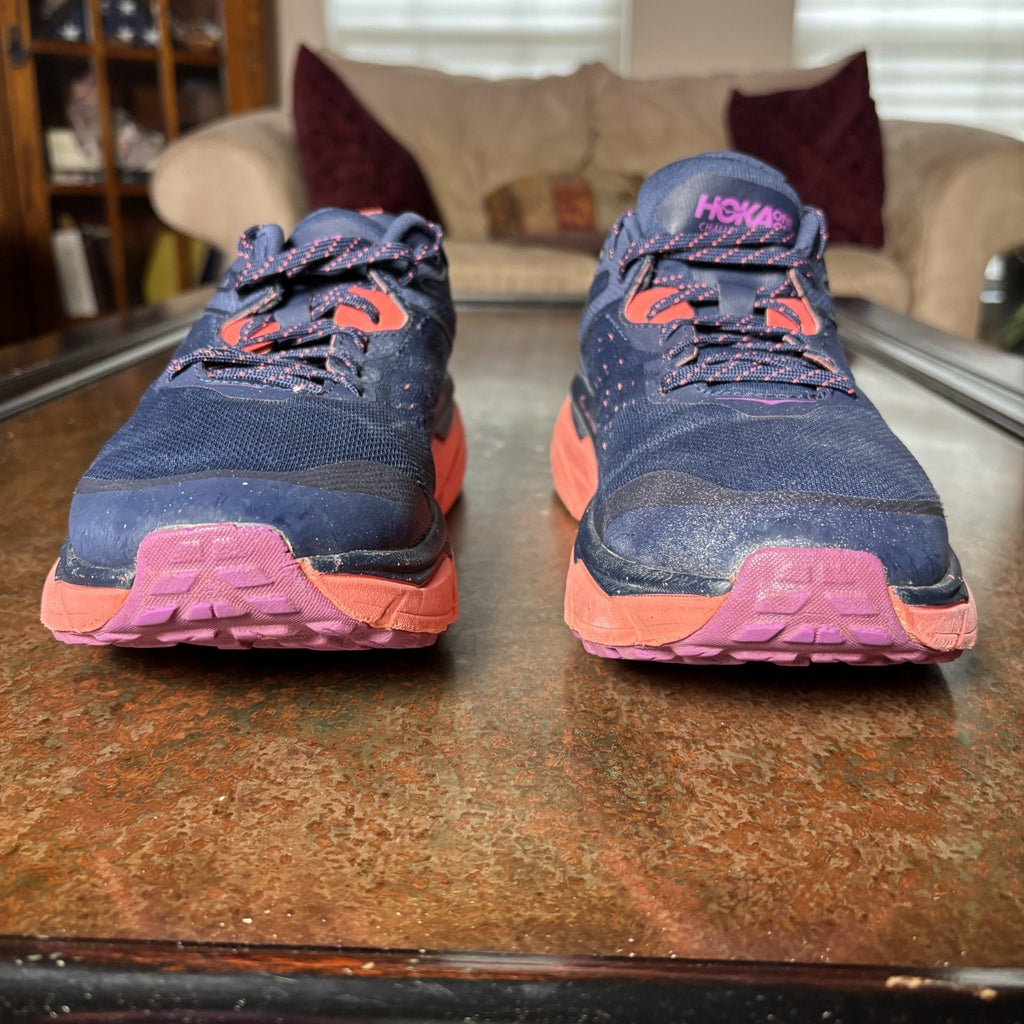 Hoka One One Challenger ATR 6 Trail Running Shoes Women's 11 Blue Pink Athletic