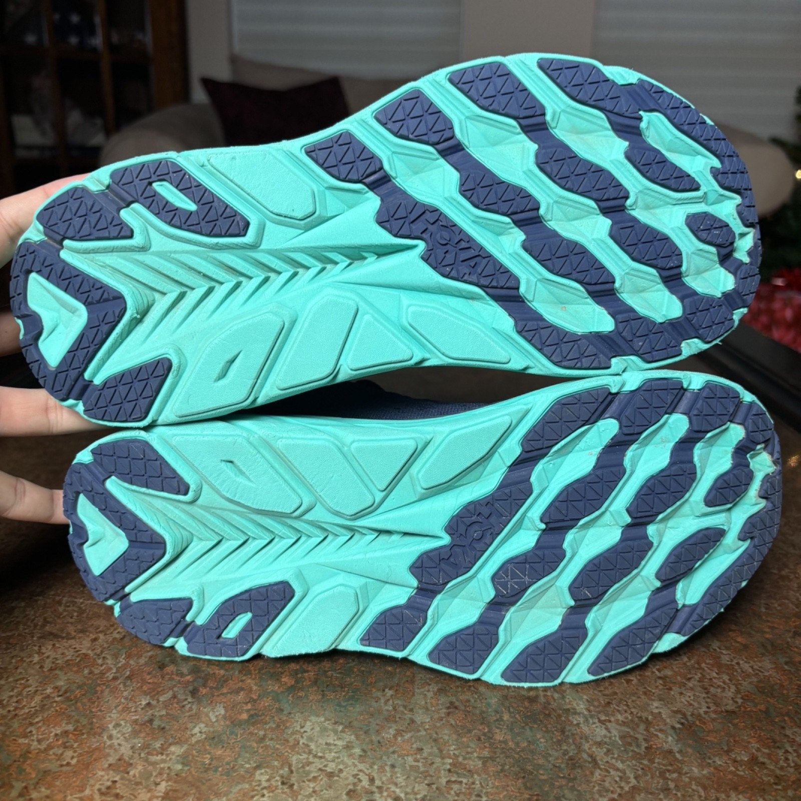 Hoka One One Clifton 8 Road Running Shoes Women's Size 10 Blue Athletic Sneakers