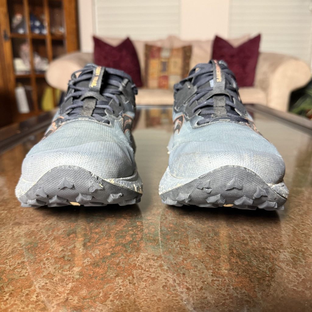 Saucony Endorphin Edge Shoes Mens 11 Black Grey Trail Running Outdoor Sneakers