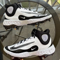 Men Nike Alpha Huarache Elite 4 Mid Baseball Cleats Mens Size 8 White Black NEW