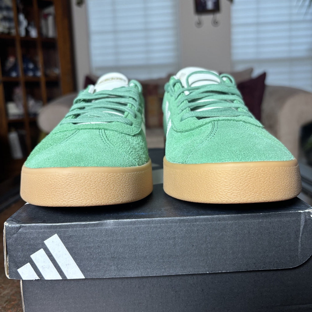 Adidas VL Court 2.0 Shoes Mens Size 10 Green White Lifestyle Casual Sneakers NEW