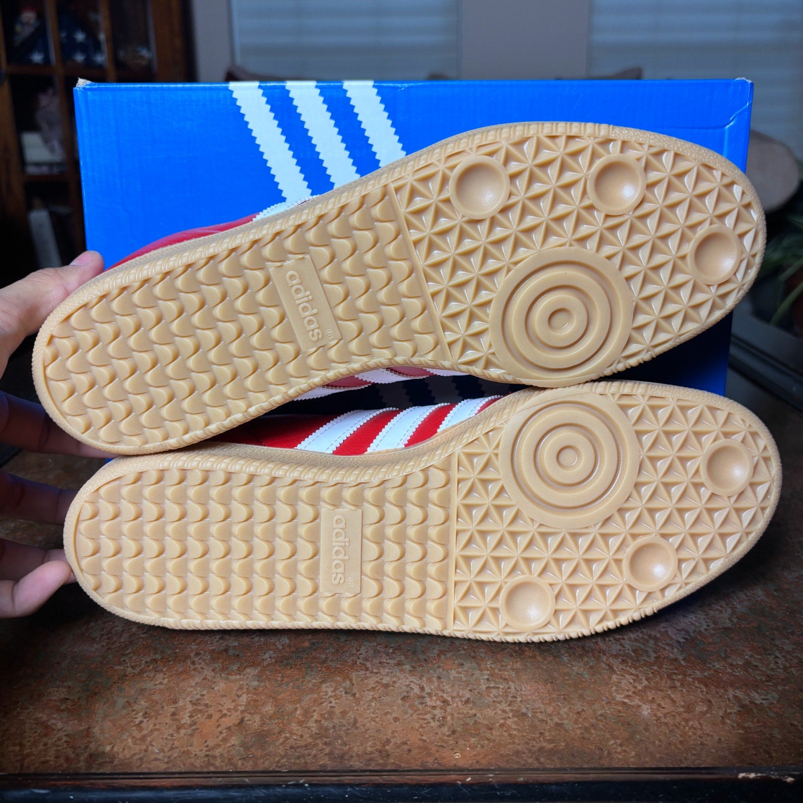 Adidas Originals Samba Red White Gum Lifestyle Casual Shoes Sneakers Mens Sizes