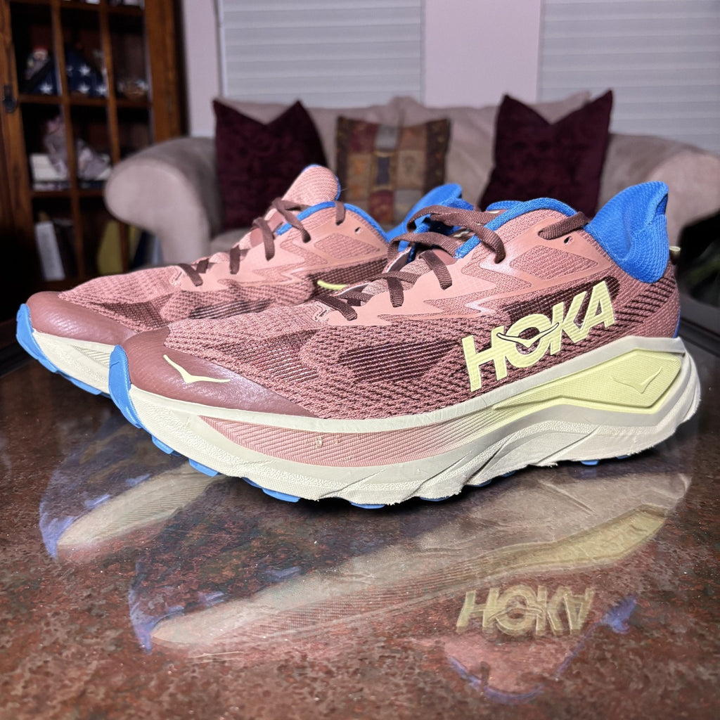 Hoka One One Challenger 8 Mens 13 Brown Trail Running Athletic Gym Shoes Sneaker