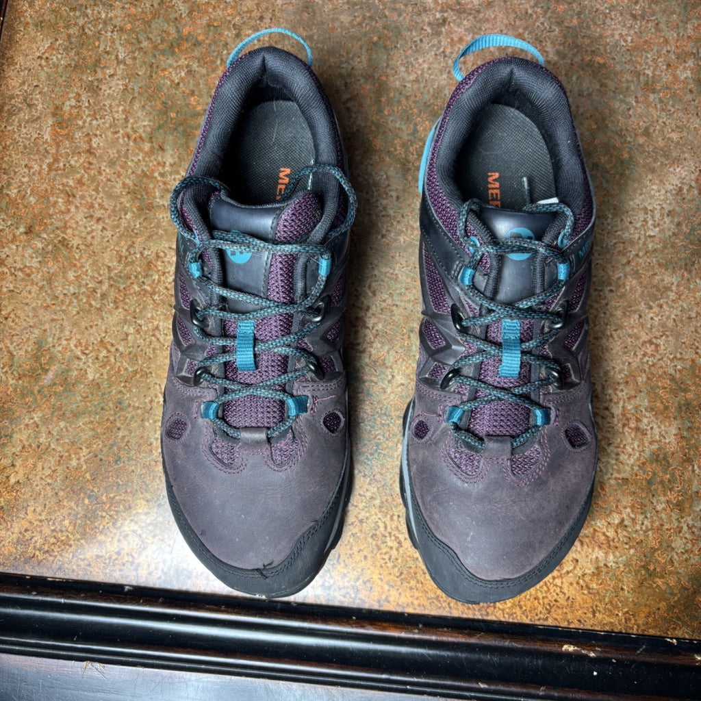 Merrell All Out Blaze 2 Hiking Shoes Womens Size 9 Purple Trail Outdoor Sneakers