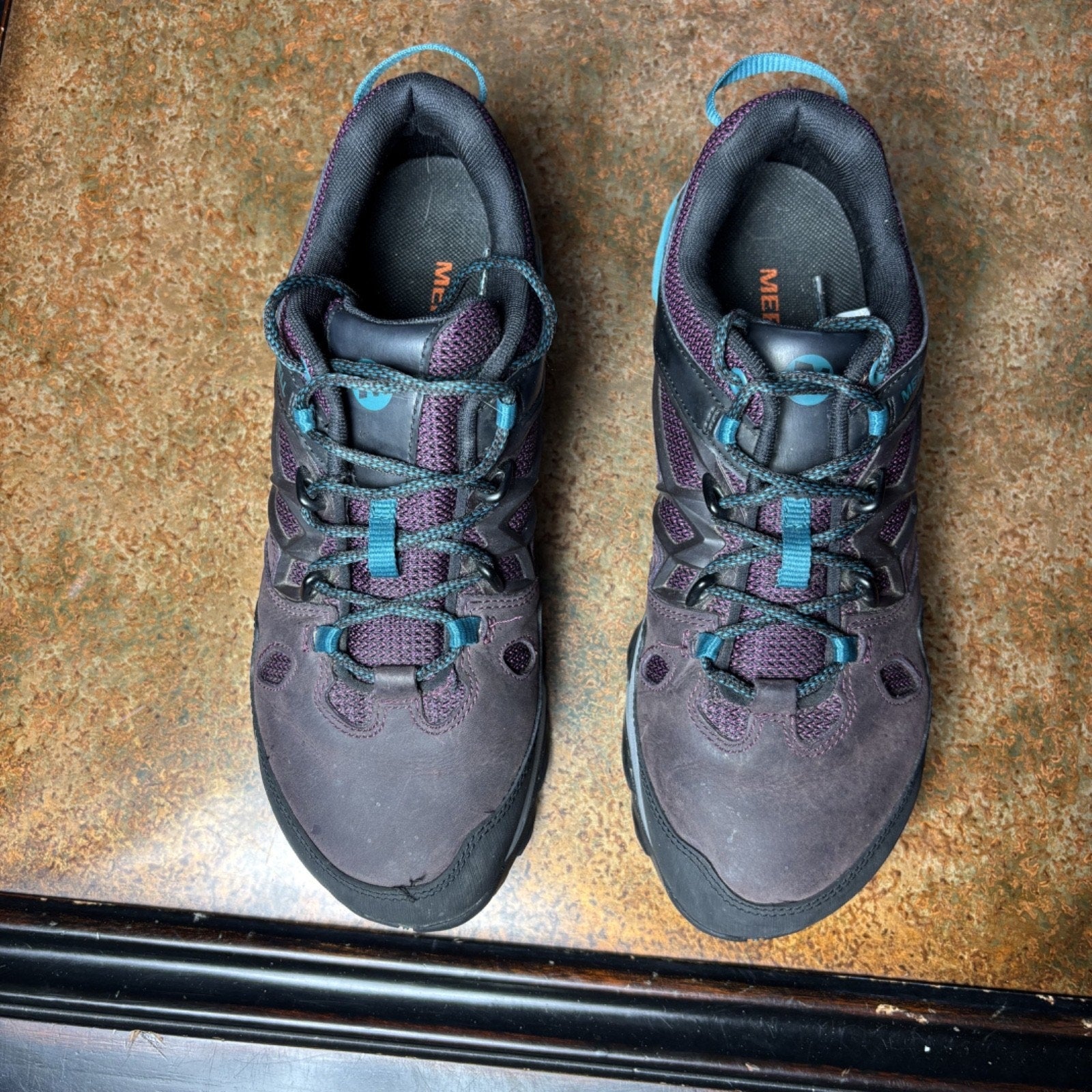 Merrell All Out Blaze 2 Hiking Shoes Womens Size 9 Purple Trail Outdoor Sneakers