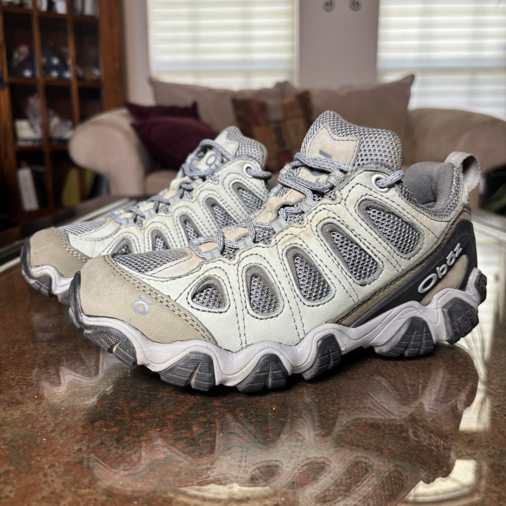Oboz Sawtooth II Low Hiking Shoes Womens 7.5 Grey Trail Running Outdoor Athletic