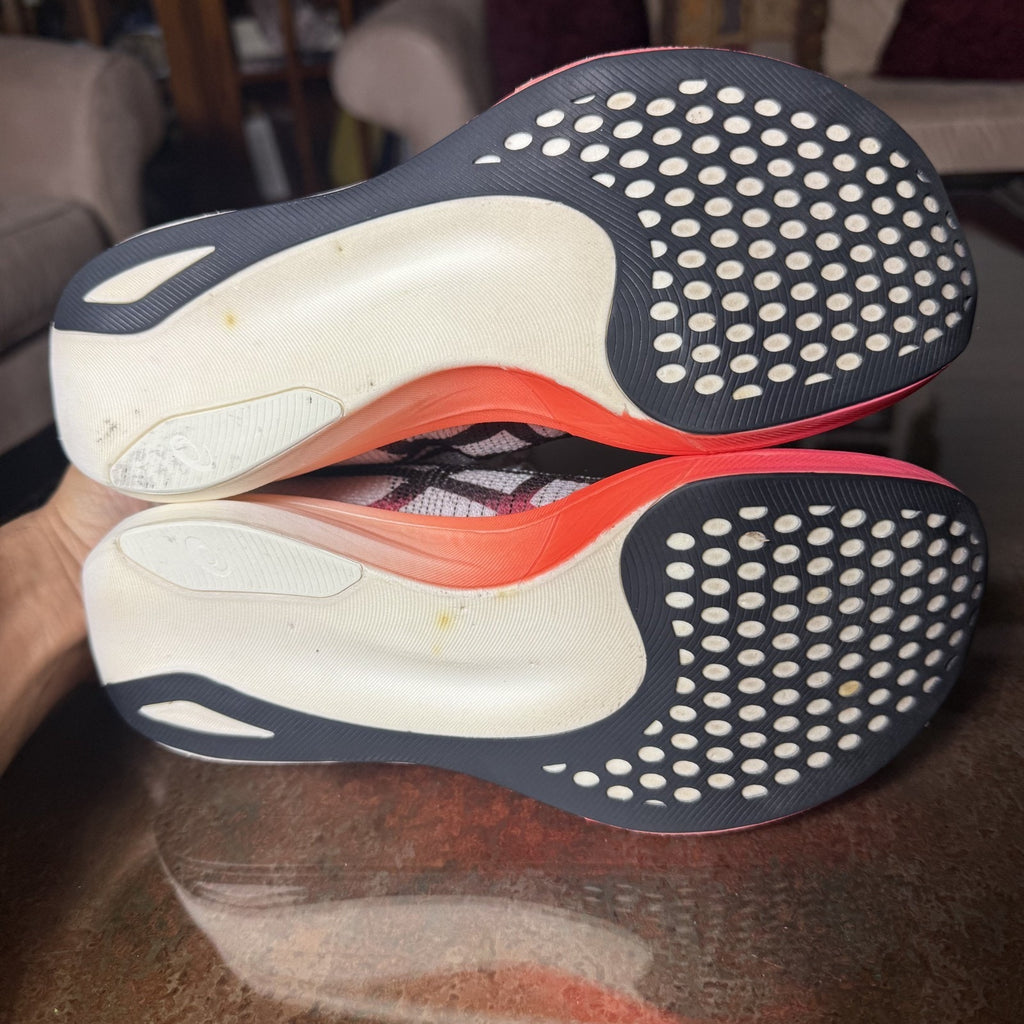 ASICS Metaspeed Edge Paris Women's Sz 8 White Orange Carbon Plated Running Shoes