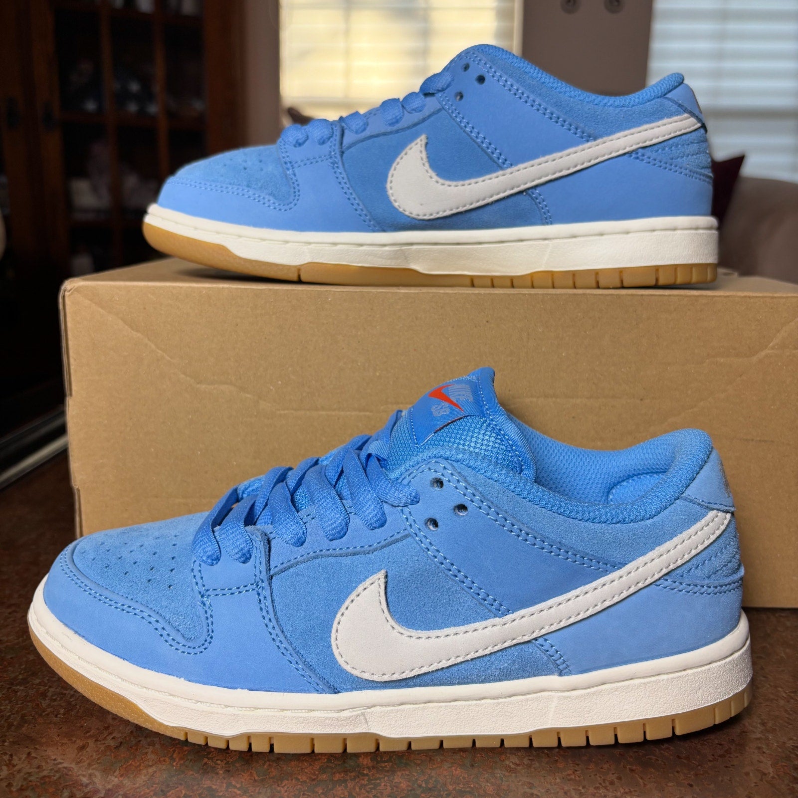Nike SB Dunk Low Pro University Blue Gum Lifestyle Shoes Sneakers Women's Sizes