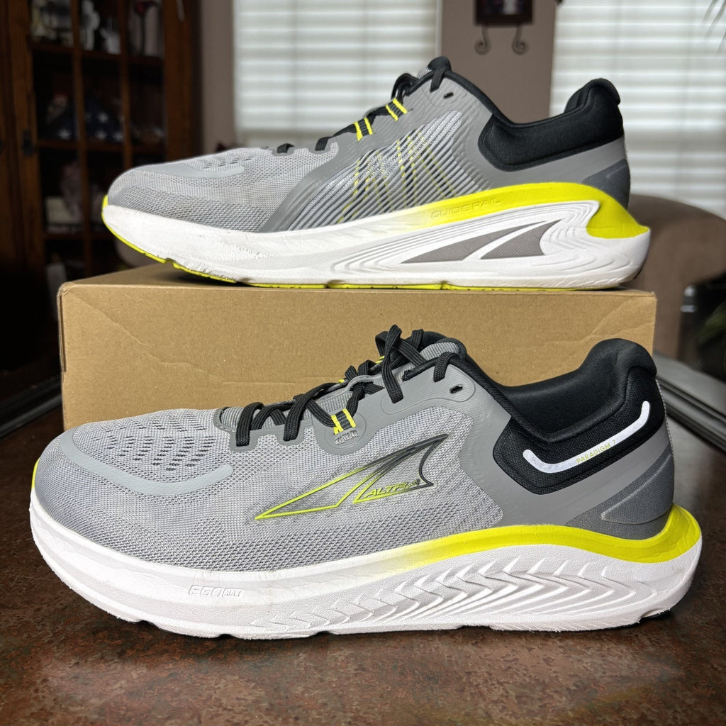 Altra Paradigm 7 Shoes Mens Size 12 Grey Road Running Athletic Zero Drop Sneaker