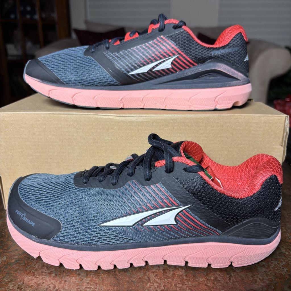 Altra Provision 4 Shoes Women's Size 8 Grey Red Road Running Athletic Sneakers