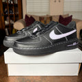 Nike Air Force 1 Low LV8 Black Leather Casual Lifestyle Shoes Sneaker Boys Sizes
