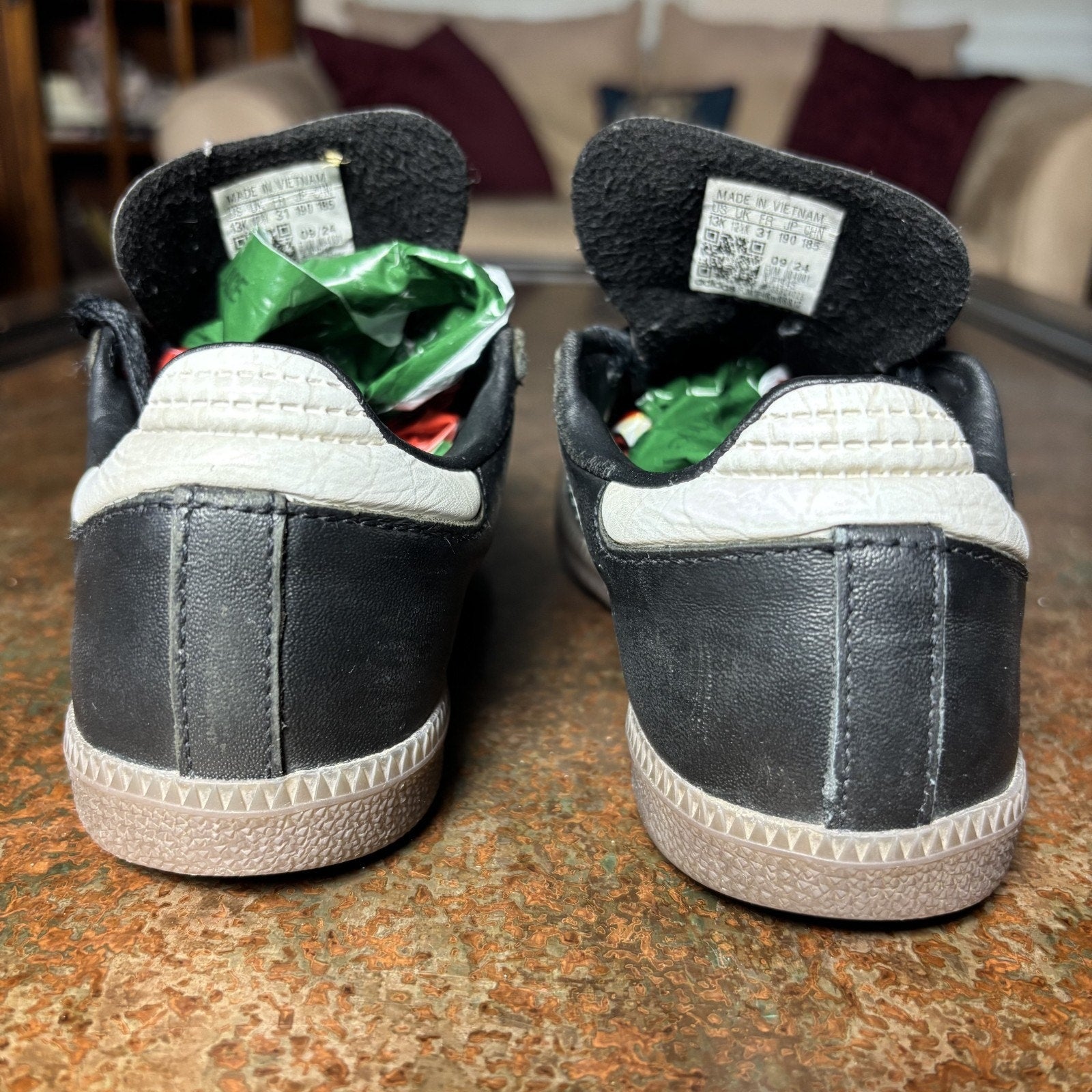 Adidas Samba Classic Shoes Kids Size 13 Black Gum Casual Athletic Gym Sneakers