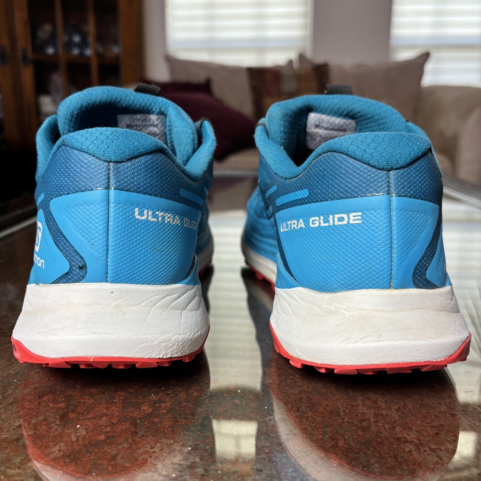 Salomon Ultra Glide Mens Size 11.5 Blue Trail Running Athletic Outdoor Sneakers