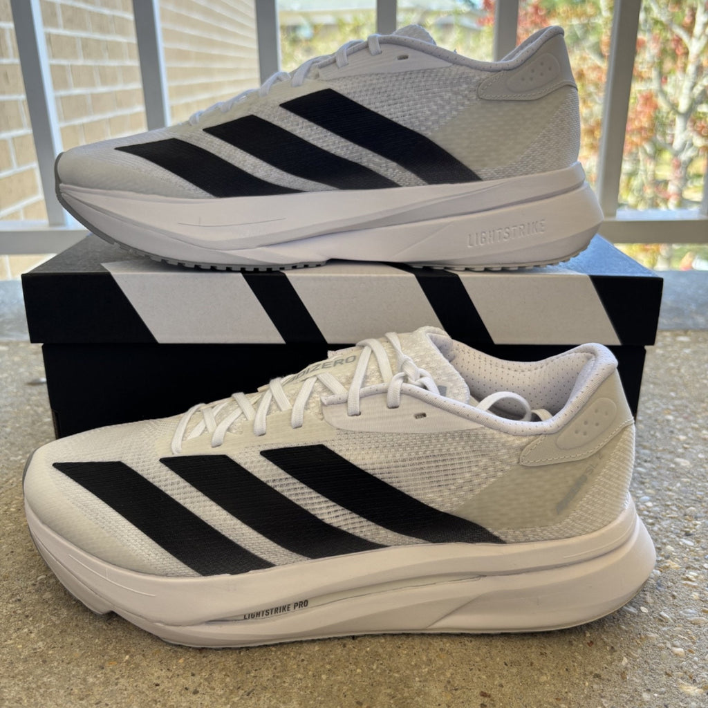 Adidas Adizero SL 2 Shoes White Blk Road Running Athletic Sneakers Women's Sizes
