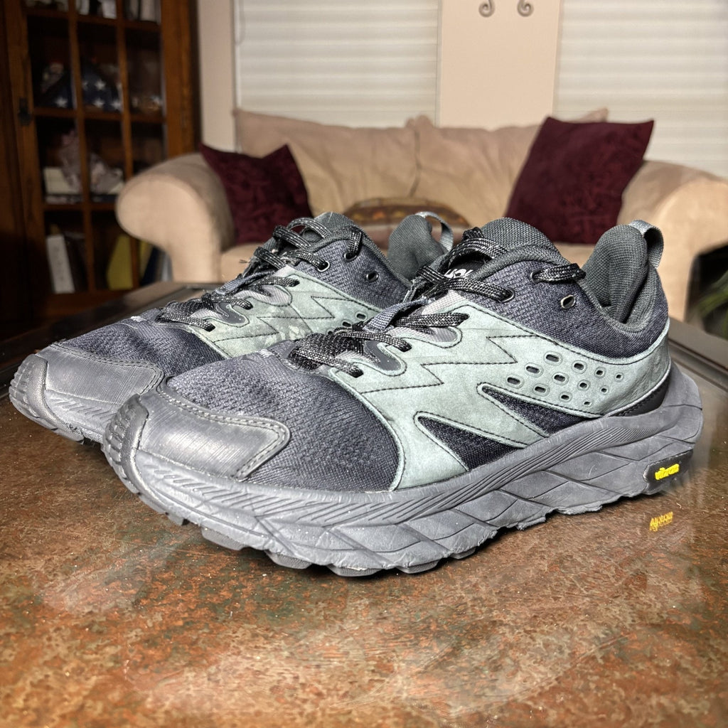 Hoka One One Anacapa Breeze Shoes Men's 11 Black Trail Running Outdoor Sneakers