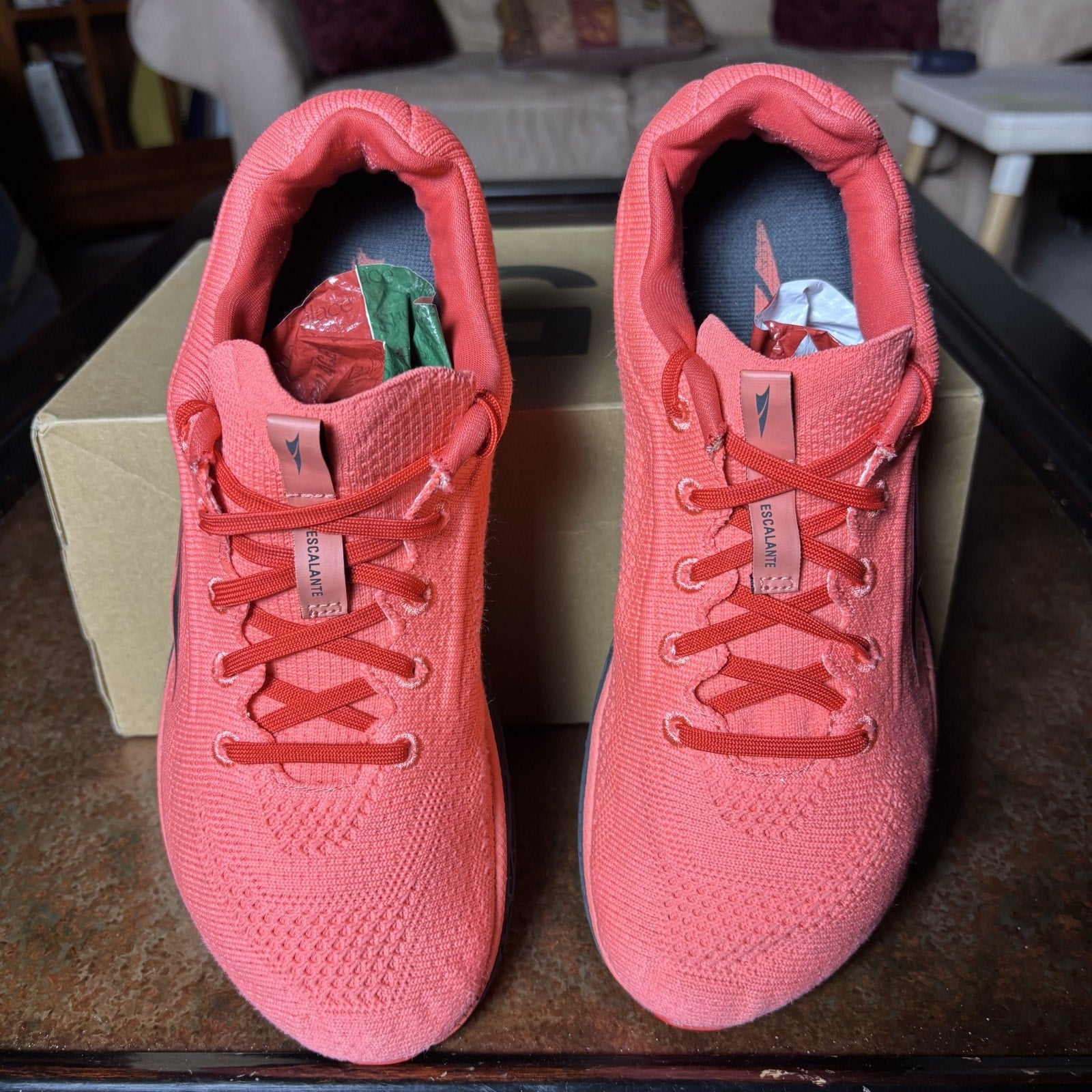 Altra Escalante Women's Size 10 Red Orange Zero Drop Road Running Athletic Shoes