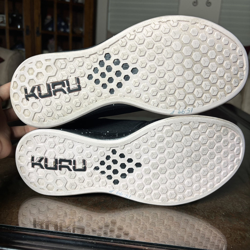 Kuru Atom Shoes Women's Size 11.5 Black Pink Athletic Comfort Walking Sneakers
