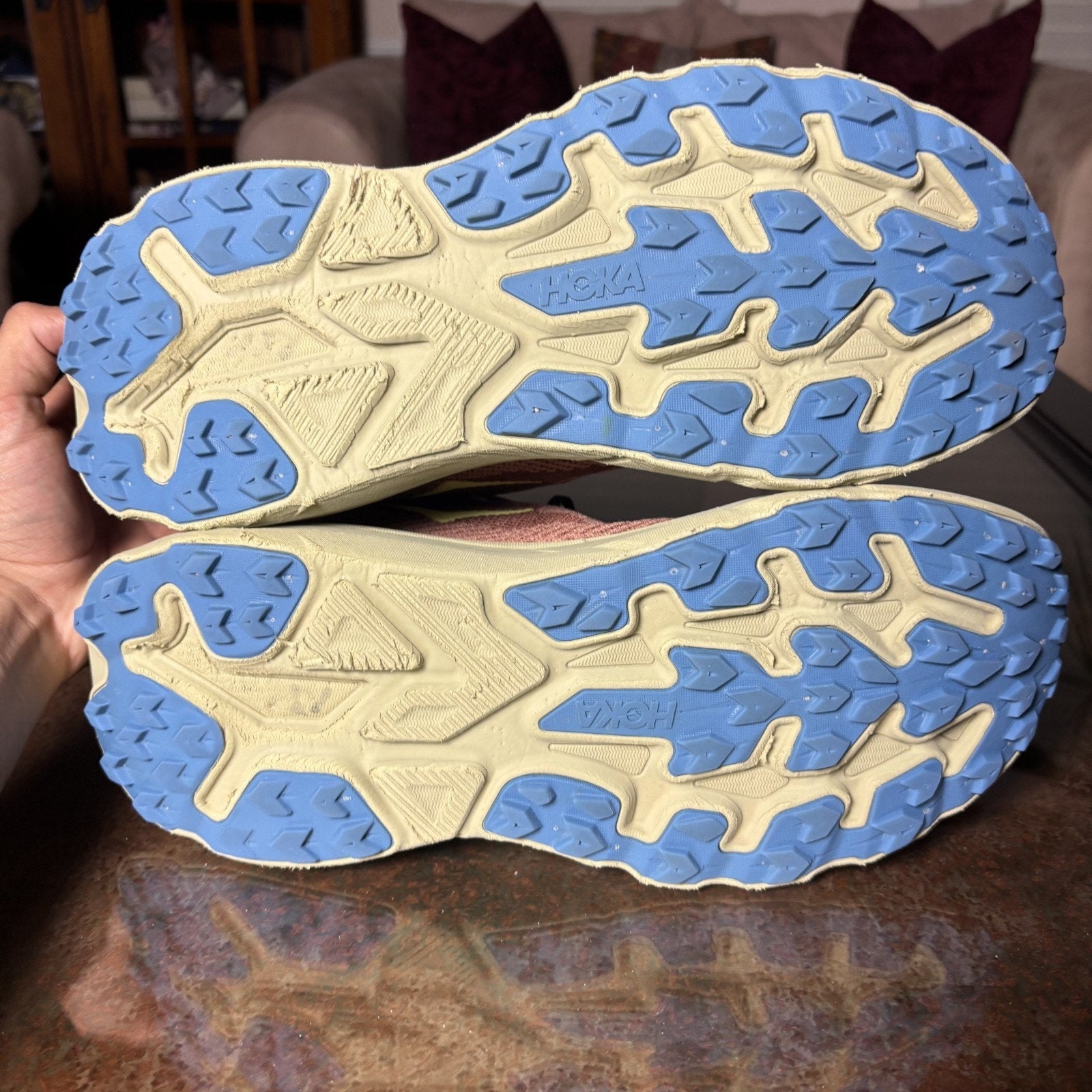 Hoka One One Challenger 8 Mens 13 Brown Trail Running Athletic Gym Shoes Sneaker