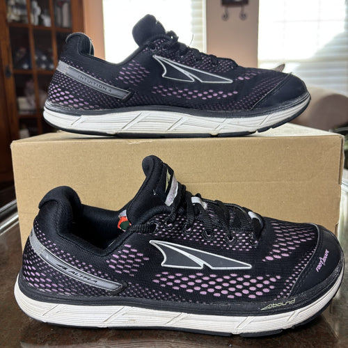 Altra Intuition 4 Shoes Womens 9.5 Black Road Running Athletic Zero Drop Sneaker