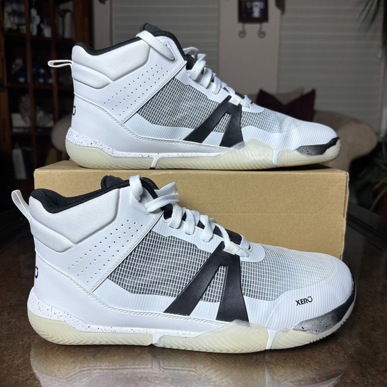 Xero Shoes X1 Mid Basketball Mens 11 White Barefoot Minimalist Athletic Sneakers