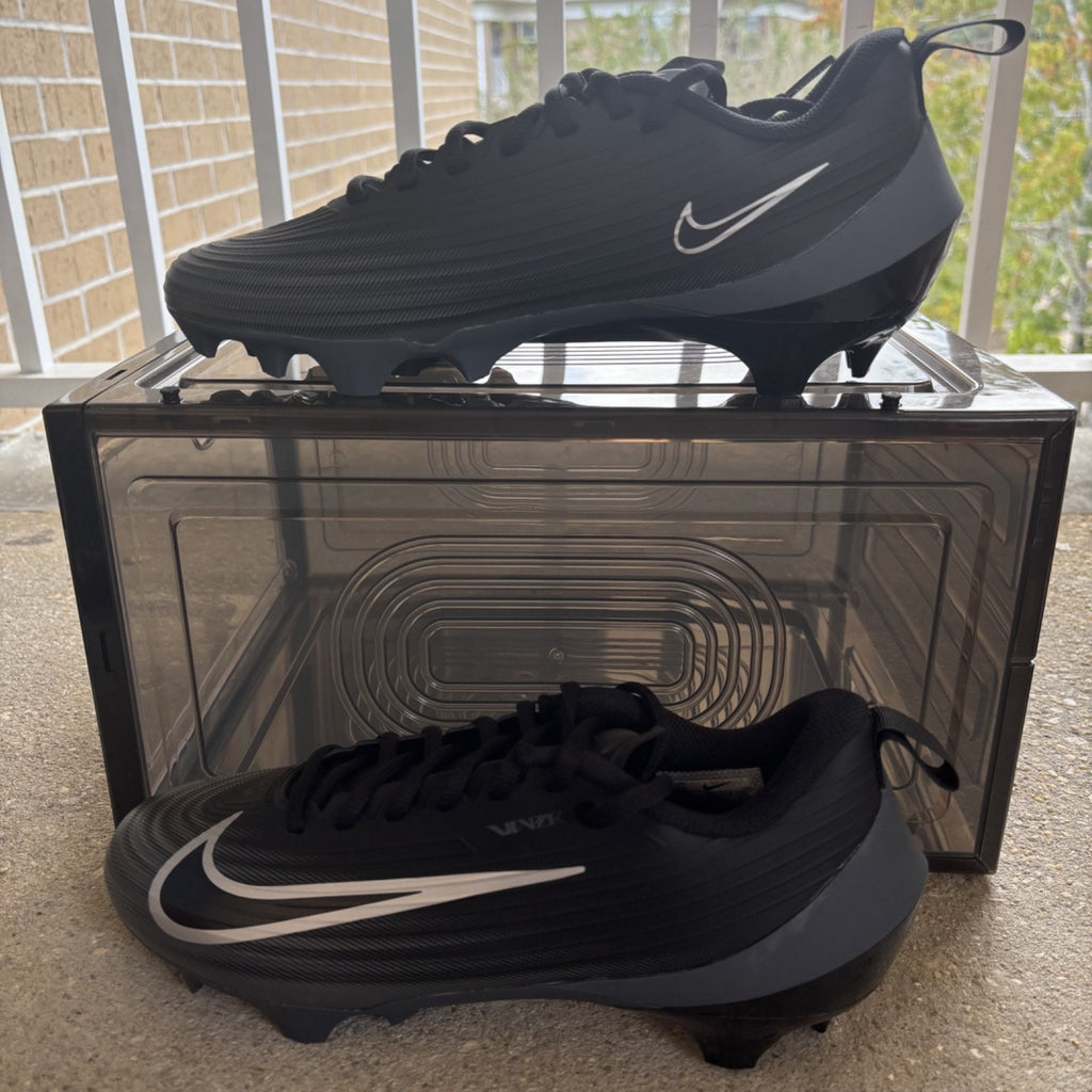 Nike Air Vapor Speed 3 Football Cleats Mens Size 7.5 Black Grey FB3303-002