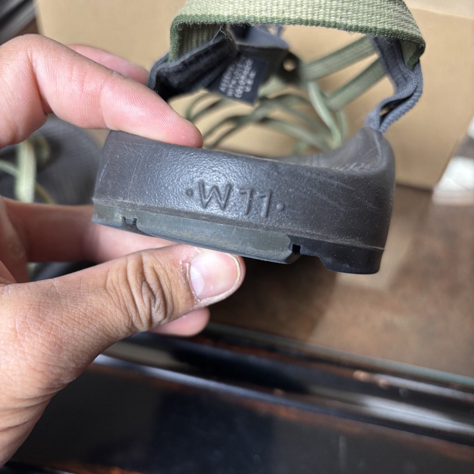 Chaco ZX2 Sandals Womens Size 11 Green Black Strappy Hiking Outdoor Double Strap