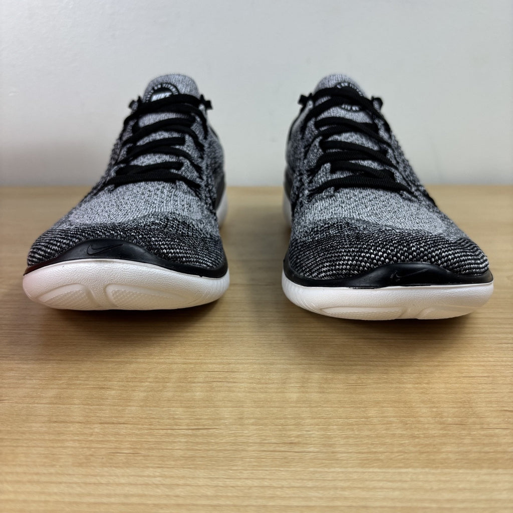 Nike Free RN Flyknit 2018 Shoes White Black Oreo Running Athletic Women's Sizes