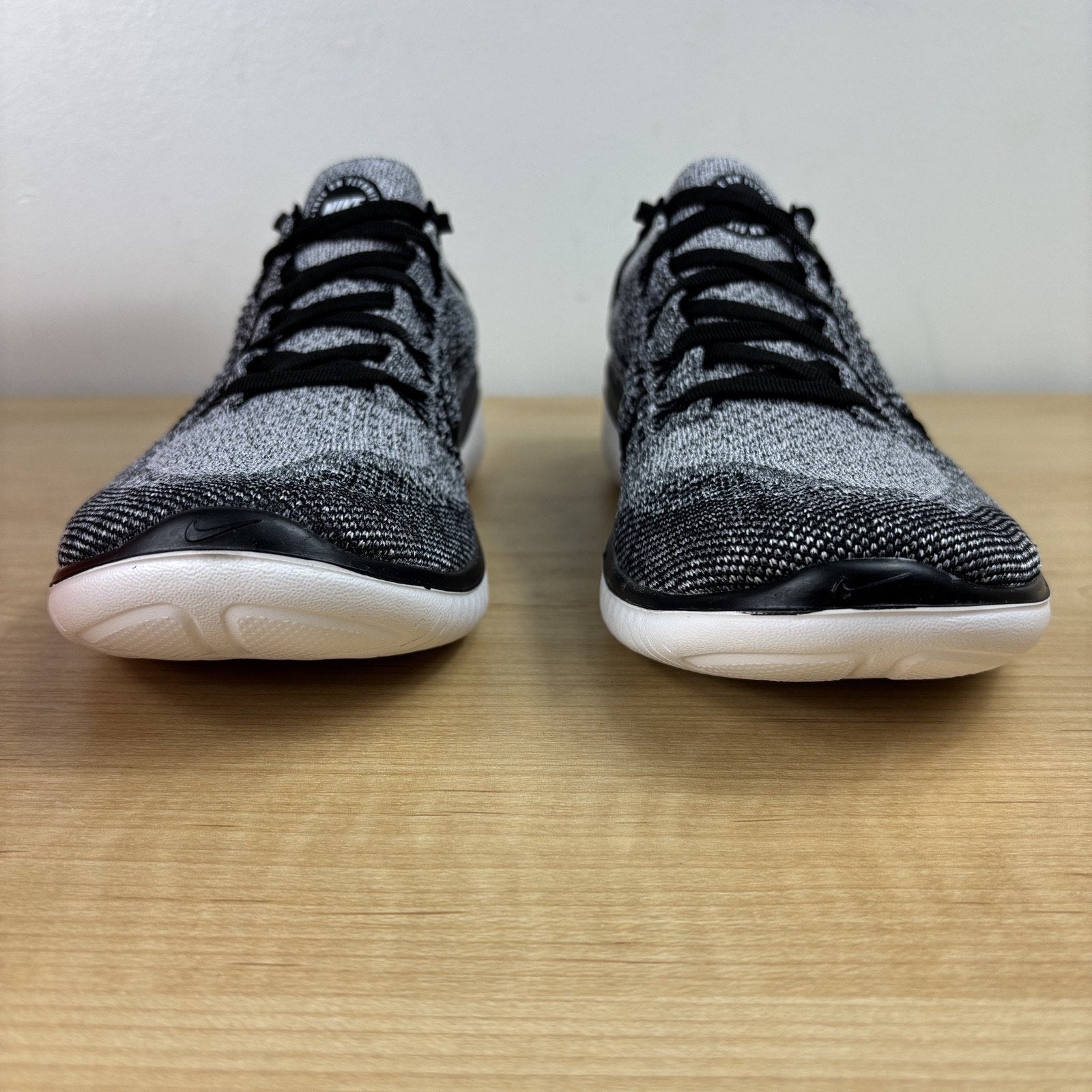 Nike Free RN Flyknit 2018 Shoes White Black Oreo Running Athletic Women's Sizes