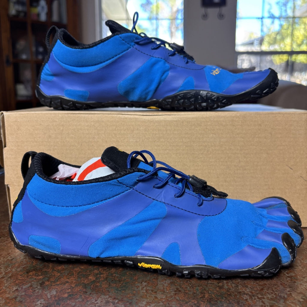 Vibram FiveFingers V-Alpha 19M7102 Shoes Mens Size 8 EU 39 Blue Barefoot Minimal