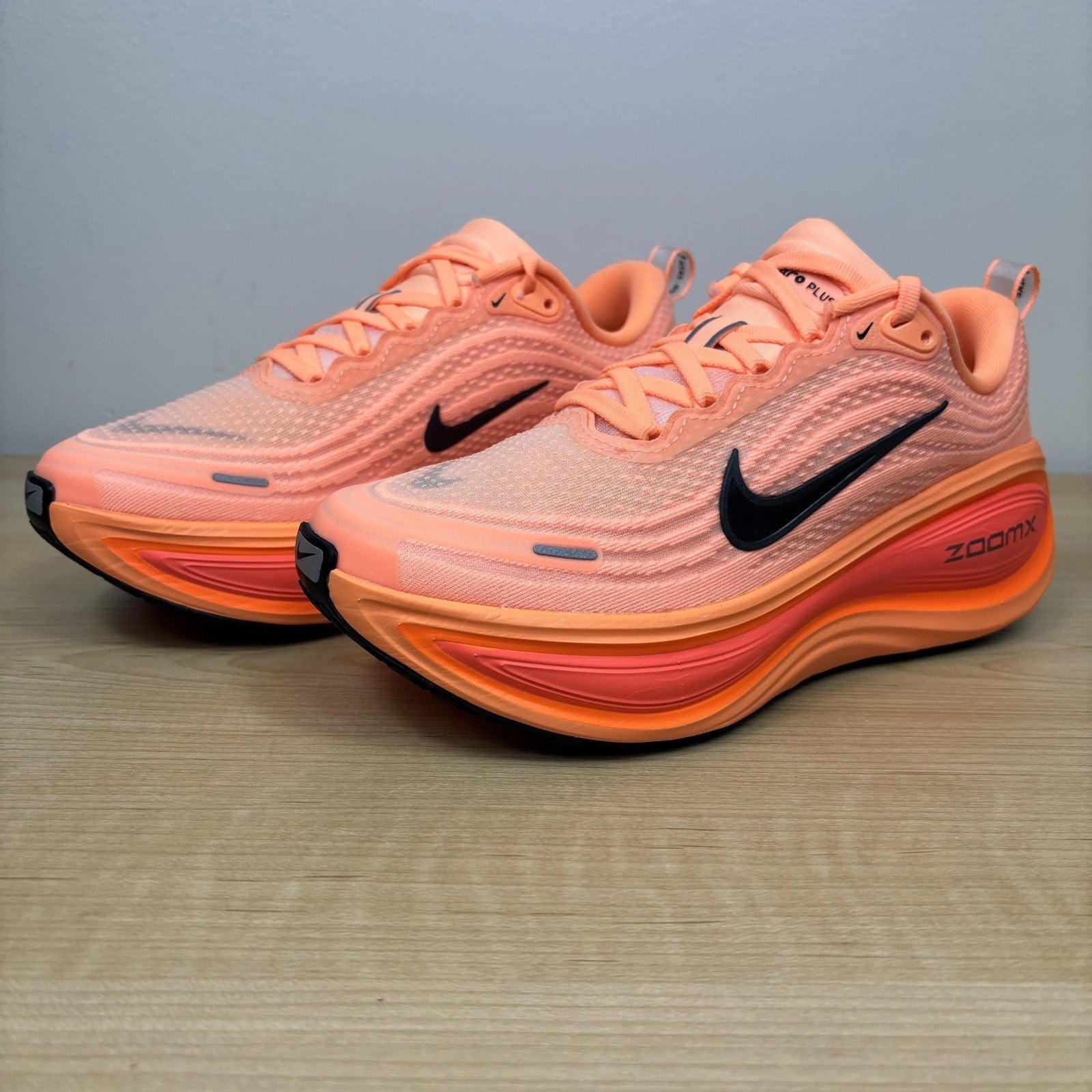Nike Vomero Plus Orange Hi Vis Road Running Athletic Sneakers Women's Sizes NEW
