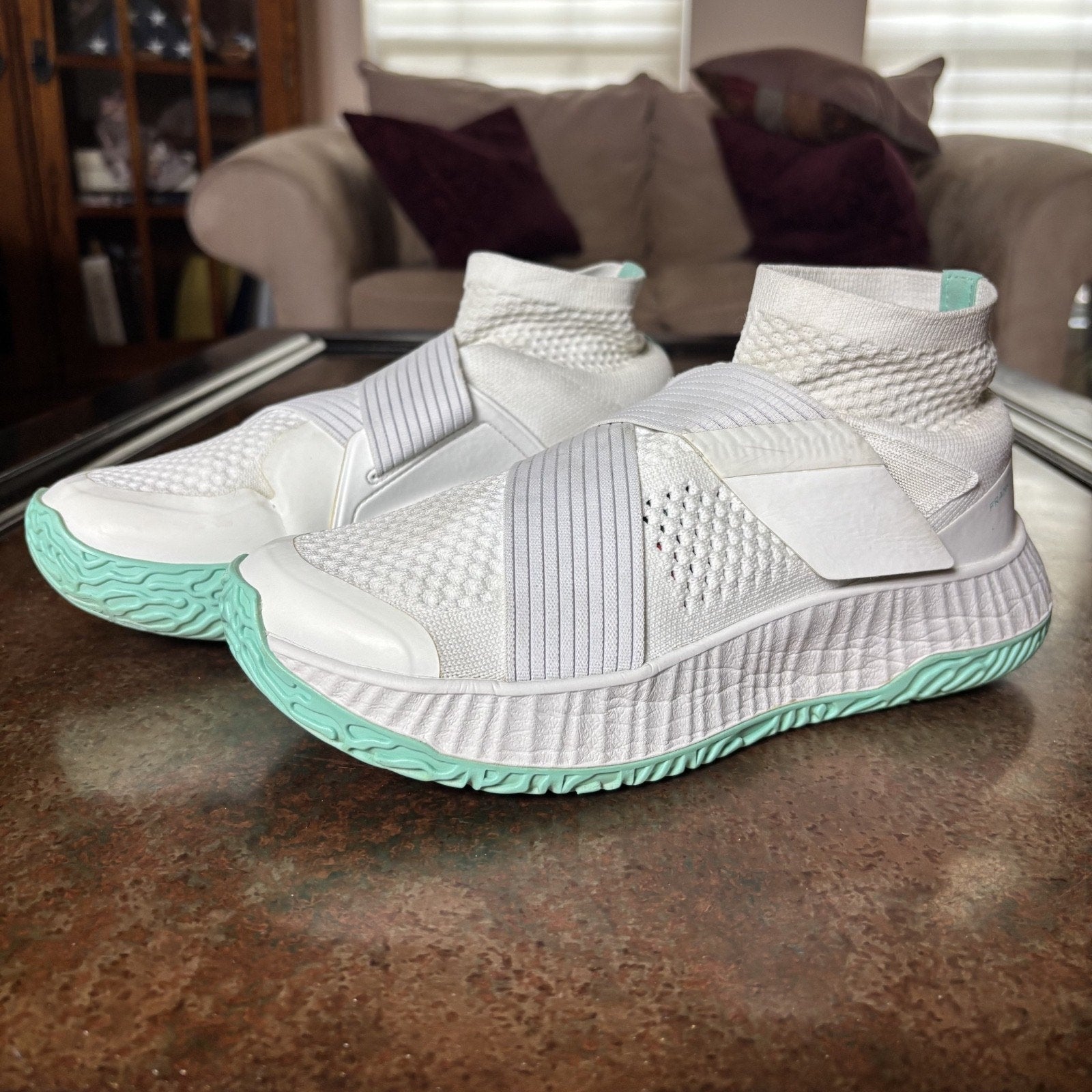 Frank Works The One Shoes Womens Size 8.5 White Tennis Pickleball Court Athletic
