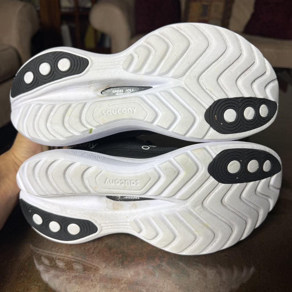 Saucony Endorphin Trainer Shoes Women's 8 Black White Road Running Comfort Gym