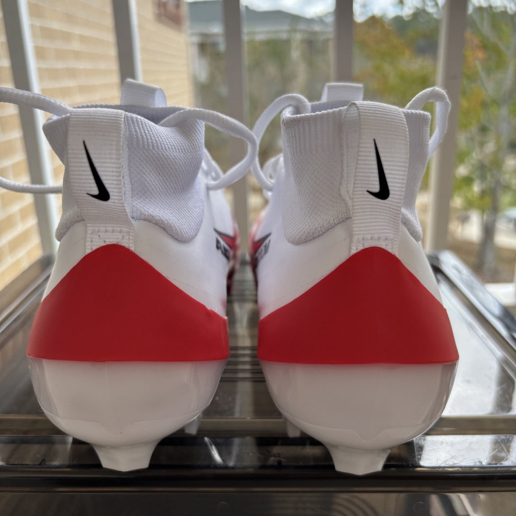 Nike Zoom Air Vapor Pro 1 Football Cleats Mens Size 8 White Red FB3298-102