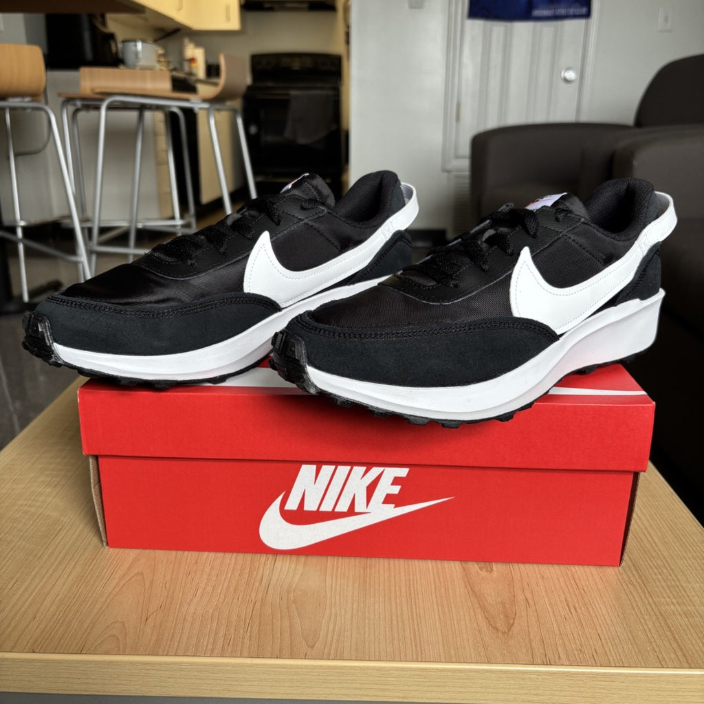 Nike Waffle Debut Shoes Black White Lifestyle Gym Sneakers DH9522-001 Mens Sizes