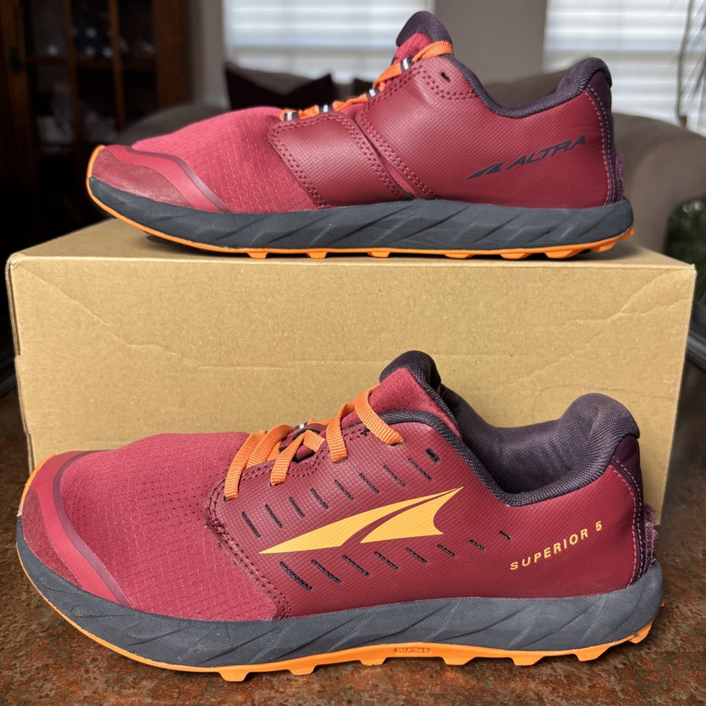 Altra Superior 5 Shoes Women's Size 9 Red Trail Running Gym Sneakers AL0A5483666