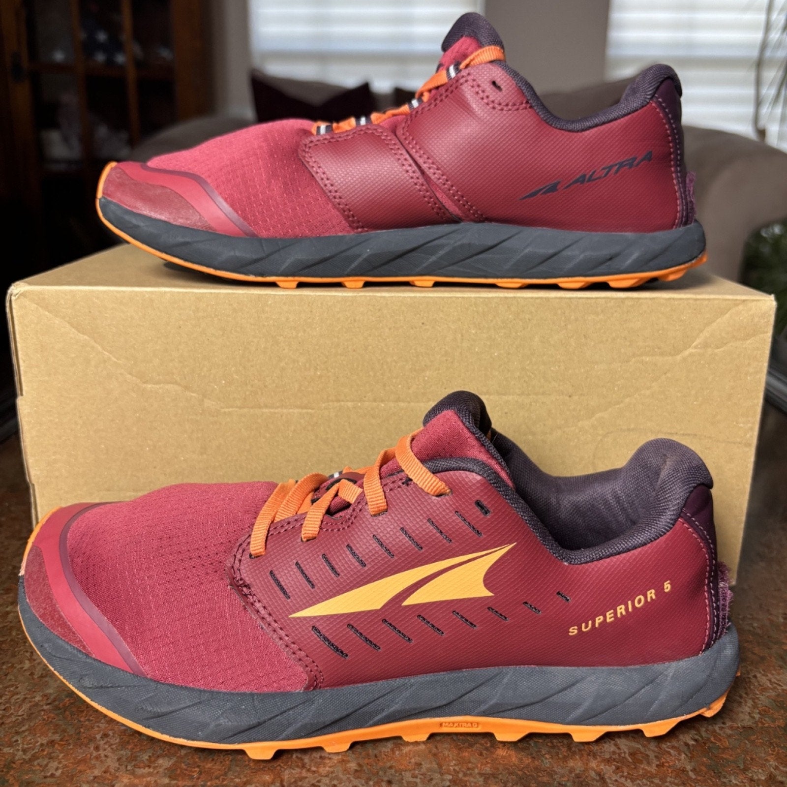 Altra Superior 5 Shoes Women's Size 9 Red Trail Running Gym Sneakers AL0A5483666