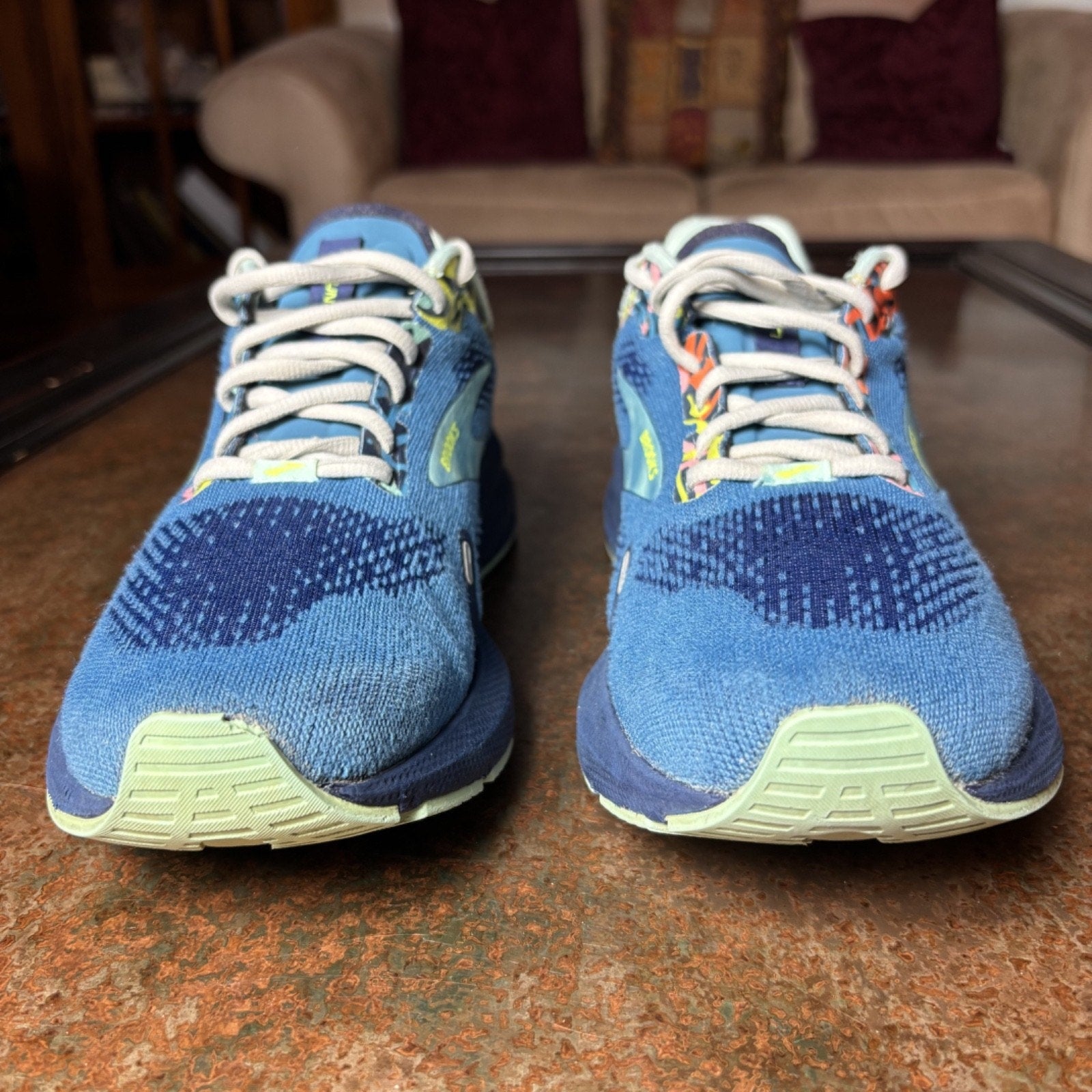 Brooks Launch 9 Womens Size 9.5 Blue Running Athletic Shoes Sneakers 1203731B414