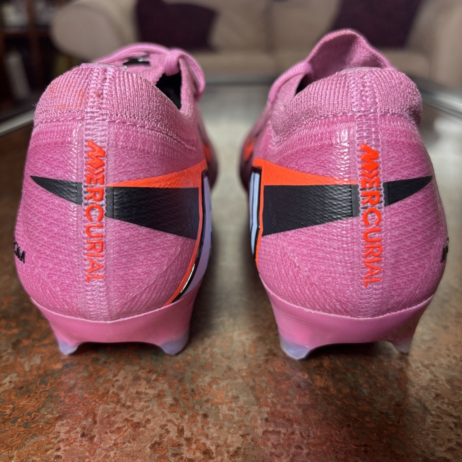 Nike Zoom Mercurial Vapor 16 Elite FG Soccer Cleats Women's Size 7 Pink Orange