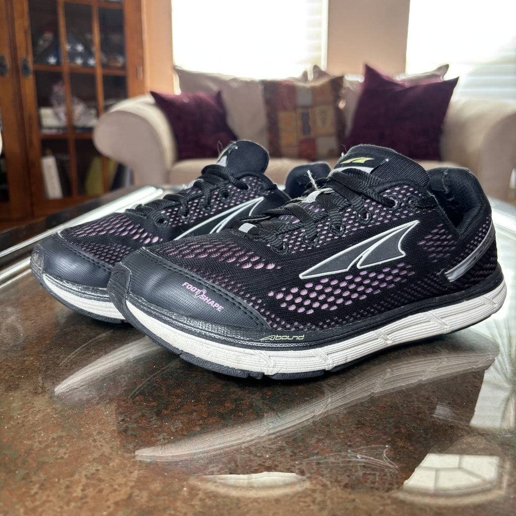 Altra Intuition 4 Shoes Womens 9.5 Black Road Running Athletic Zero Drop Sneaker