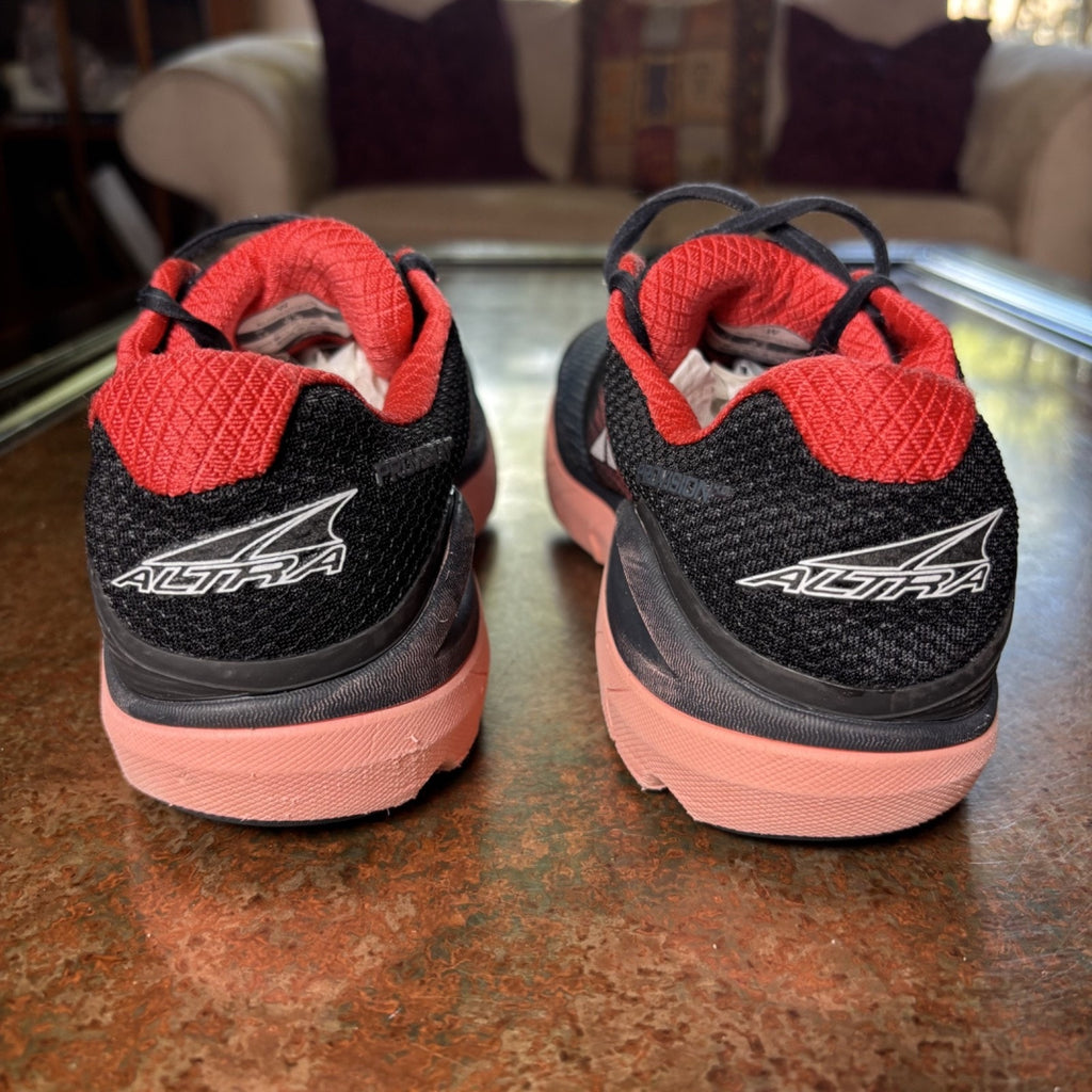 Altra Provision 4 Shoes Womens Size 9.5 Black Red Road Running Athletic Sneakers